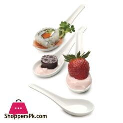 Set of 6 Soup Spoons CeramicSoup Spoons Set for Miso Dessert Pho Wonton Dumpling Small Appetizer Spoon Set