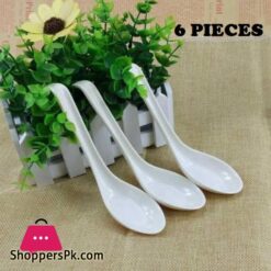 Set Of 6 Soup Spoons Ceramicsoup Spoons Set For Miso Dessert Pho Wonton Dumpling Small Appetizer Spoon Set