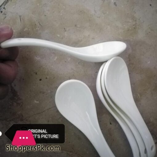 Set of 6 Soup Spoons CeramicSoup Spoons Set for Miso Dessert Pho Wonton Dumpling Small Appetizer Spoon Set