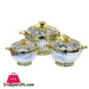 Luxury Arabic Style Silver Food Warmer Silver Set Of 3