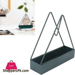 Mosquito Coil Holder Incense Coil Burner Triangular Shaped Fireproof Iron Mosquito Incense Stand Mosquito Repellent Coil Holder Incense Holders for Sticks or Insence Trays for Home Salon