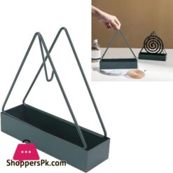 Mosquito Coil Holder Incense Coil Burner Triangular Shaped Fireproof Iron Mosquito Incense Stand Mosquito Repellent Coil Holder Incense Holders For Sticks Or Insence Trays For Home Salon