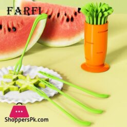 Non Slip Fruit Fork Colorful Radish Fruit Fork Set Non Slip Design Food Grade Pp Material Easy Grip Fruit Forks For Home 30Pcs Buffet Food Picks