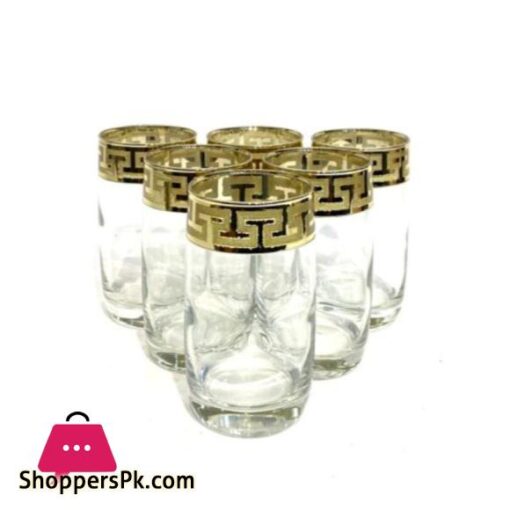 Promsiz Cocktail Glass Gold Pack of 6 Russia Made