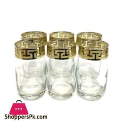 Promsiz Cocktail Glass Gold Pack Of 6 Russia Made
