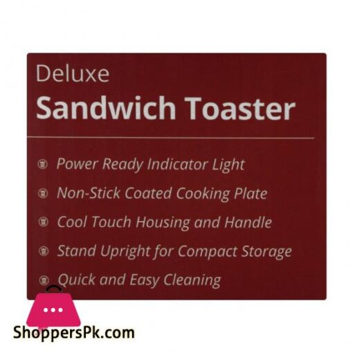 West Point Deluxe Sandwich Toaster 900W WF 6697