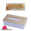 Acrylic Tissue Box With Wood Top - Acr-1020