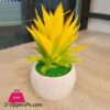 Artificial plant with ceramic pot, white and black Life like Artificial Plant, Bonsai