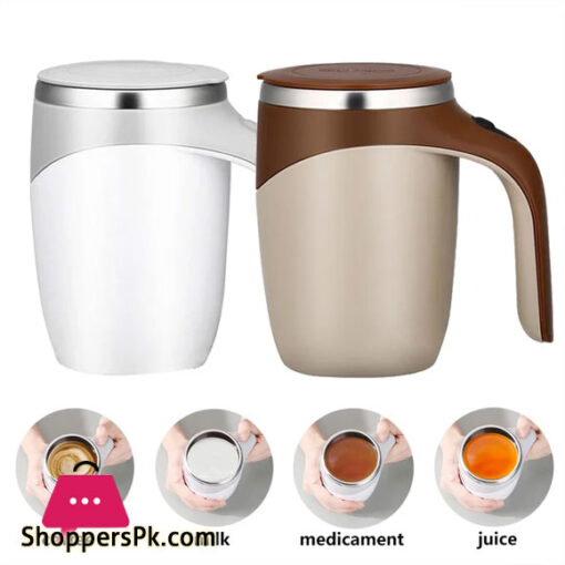 Automatic Mixing Cup Stainless Steel Electric Magnetic Rotating Coffee Cup Electric Coffee Mug