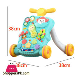 Baby Push Walker Music Learning Toy Gift Interactive Learning Walking Toy Activity Center For Toddler Boys And Girls Years