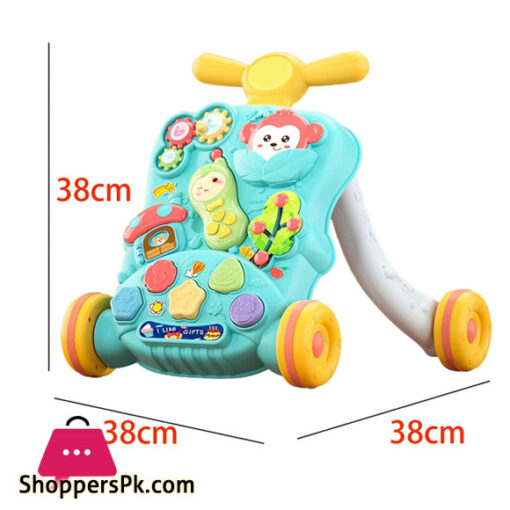 Baby Push Walker Music Learning Toy Gift Interactive Learning Walking Toy Activity Center for Toddler Boys and Girls Years