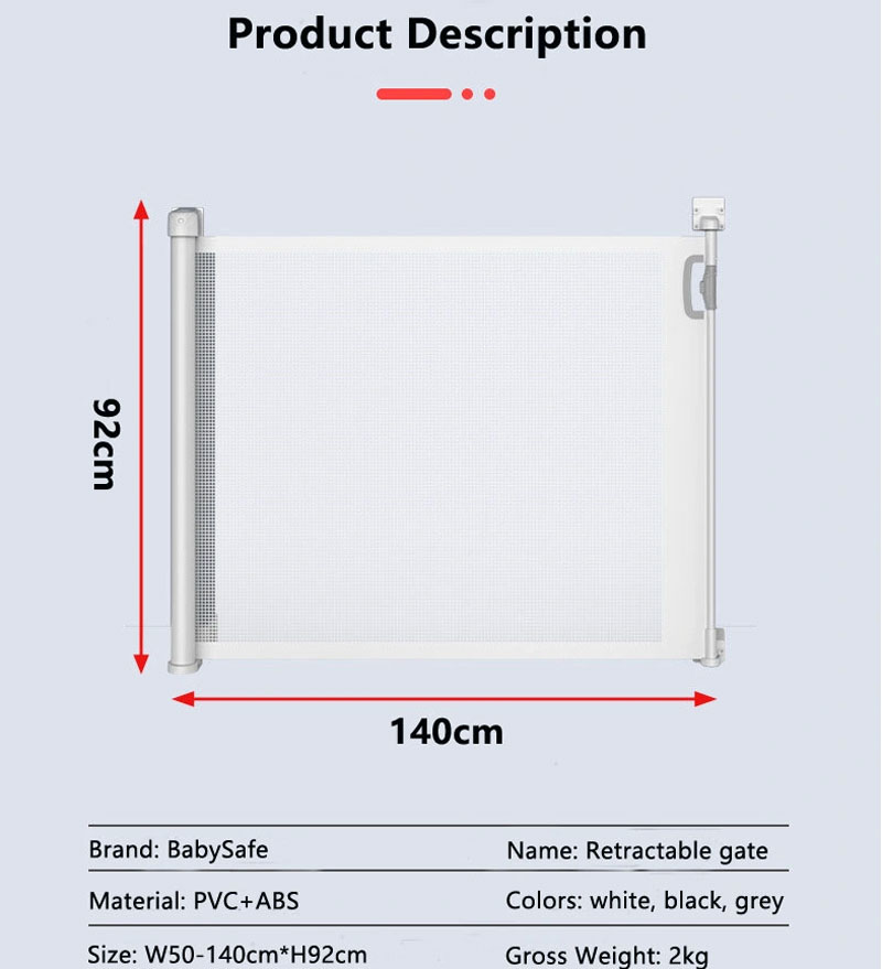 Baby Safety Stair Safety Gate Isolating Gate With Mesh