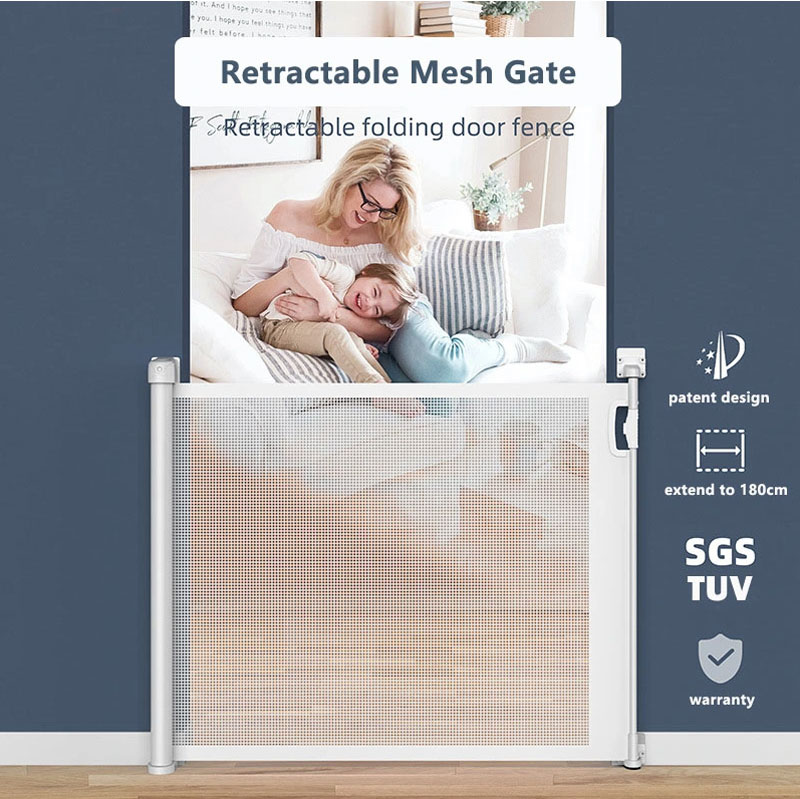 Baby Safety Stair Safety Gate Isolating Gate With Mesh