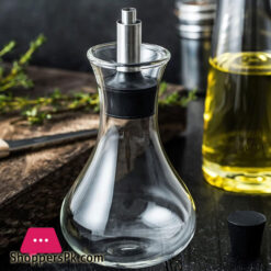 Borosilicate Glass Oil Bottle Kitchen Oil Jug with Food Grade Silicone Lid 500ml LX-023