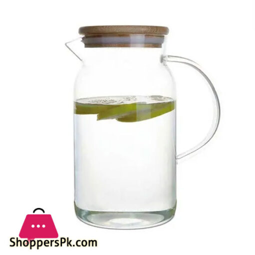 Borosilicate Glass Pitcher Tea Kettle Stovetop Safe Heat Resistant 1000 ml