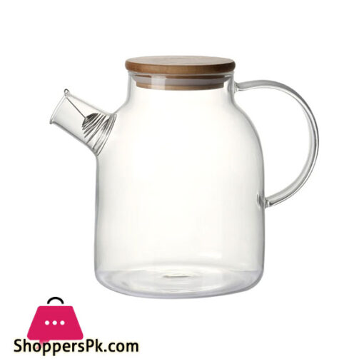 Borosilicate Glass Teapot Stovetop Safe Heat Resistant 1800 ml