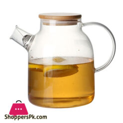 Borosilicate Glass Teapot Stovetop Safe Heat Resistant 1800 Ml
