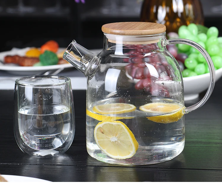 Borosilicate Glass Teapot Stovetop Safe Heat Resistant 1800 Ml