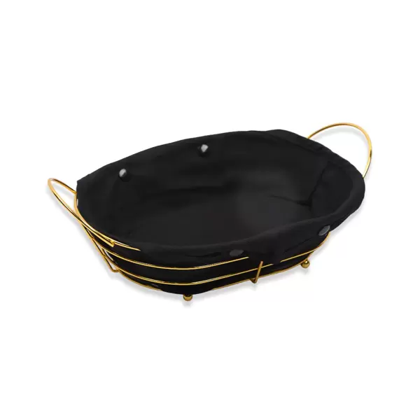 Bread Basket Golden 37 X 26 X 12 Cm 6 Bread Basket Golden 37 X 26 X 12 Cm
