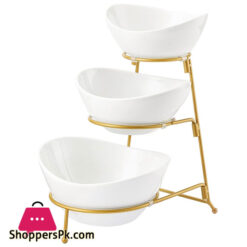 Brilliant 3 Tier Oval Holder Gold Br0205