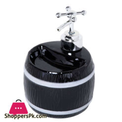 Ceramic Barrel Shaped Liquid Soap Dispenser