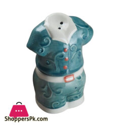 Ceramic Salt And Pepper Shakers 2 Pcs Set Shirt Pant Design