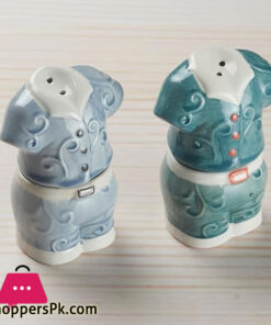 Ceramic Salt And Pepper Shakers 2 Pcs Set Shirt Pant Design 9 Ceramic Salt And Pepper Shakers 2 Pcs Set Shirt Pant Design - Image 3