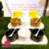 Ceramic Sauce Set With Spoon 3Pcs