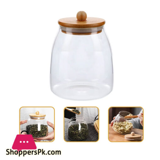 Clear Candy Jars with Lids Glass Containers for Storage Jars - 450ML 1-Pc