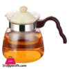 Coffee Pot, Transparent Glass 1000Ml Eagle Mouth Tick Teapot Cold Water Bottle Brown Home Restaurant 11.4X19.8X16.5Cm