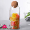 Cork Ball Glass Jar Storage Tank Sealed Tea Cans Grains Transparent Storage Jars 1000Ml 90X200Mm