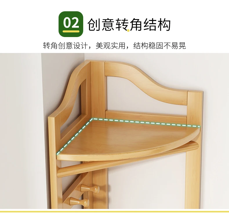 Corner Standing Floor Coat Rack Entrance Storage Minimalist Clothes Drying Rack Place Saving Tendedero Ropa Plegable Furniture