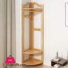 Corner Standing Floor Coat Rack Entrance Storage Minimalist Clothes Drying Rack Place Saving Tendedero Ropa Plegable Furniture
