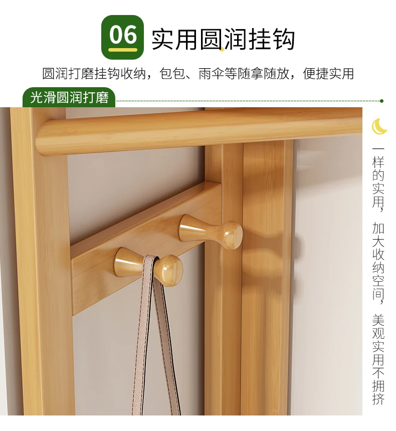 Corner Standing Floor Coat Rack Entrance Storage Minimalist Clothes Drying Rack Place Saving Tendedero Ropa Plegable Furniture