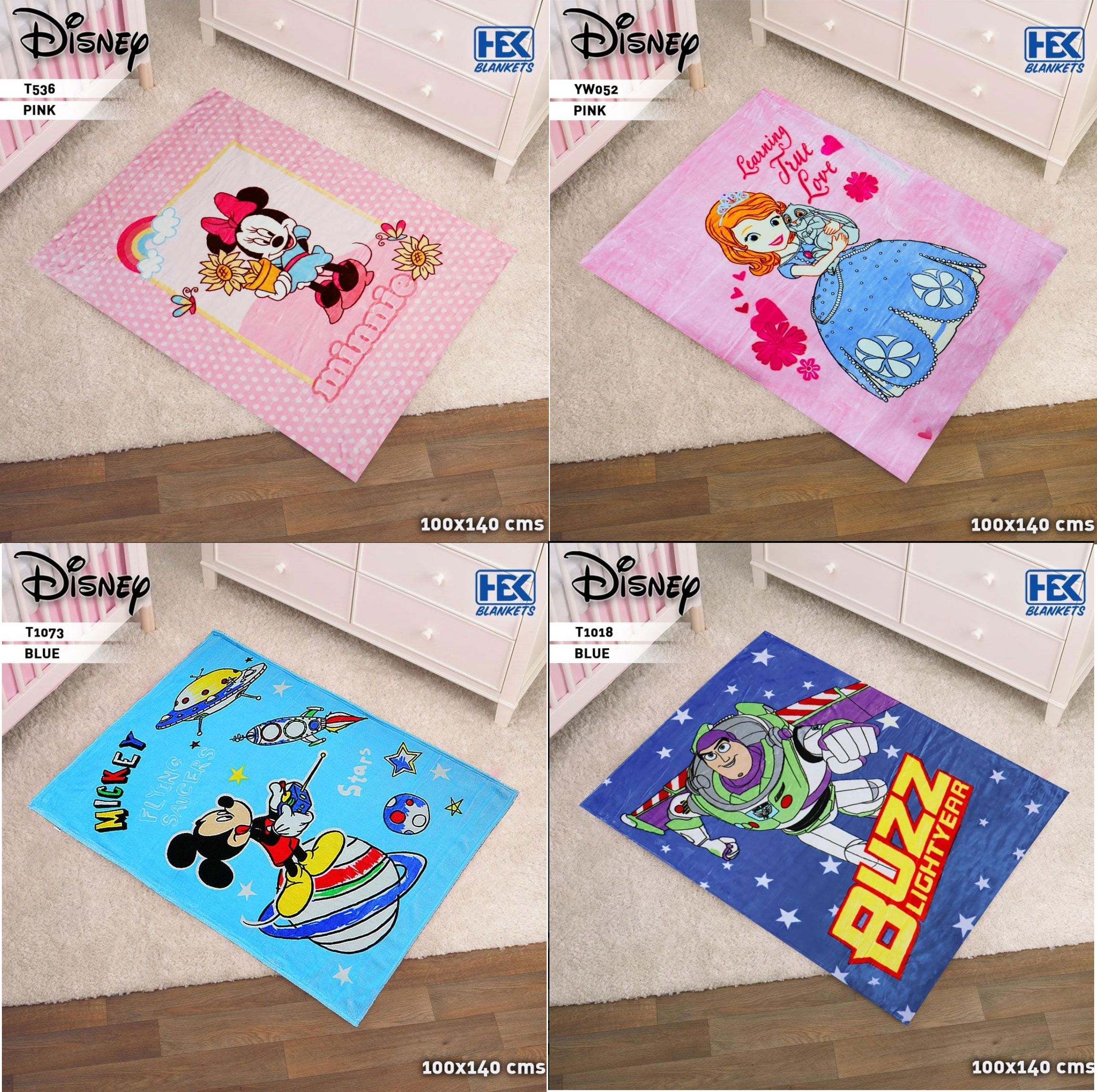 Disney Cartoon Kids Blanket 100 X 140 Cm