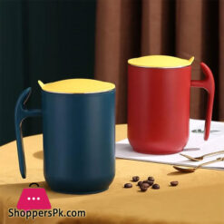 Double Wall Stainless Steel Insulation Coffee Mug Anti-Scald Mug With Removable Lid