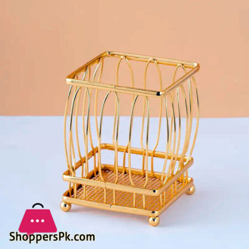 Durable Chopsticks Storage Rack Square With Gold Household Tableware Spoon Drain Rack Countertop Storage Rack Home Kitchen
