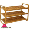 Elegant Wooden 3-Tier Shoe Rack
