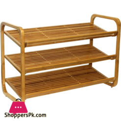 Elegant Wooden 3-Tier Shoe Rack