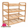 Elegant Wooden 4-Tier Shoe Rack