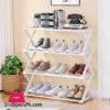 Foldable 5 layer Shoe Rack Plastic - 15 Pair Shoe