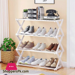 Foldable 5 layer Shoe Rack Plastic - 15 Pair Shoe