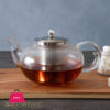 Heat Resistant Glass Teapot Coffee Tea Pot With Stainless Steel Glass Filter Infuser - 600Ml