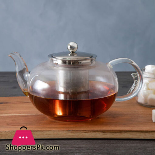 Heat Resistant Glass Teapot Coffee Tea Pot With Stainless Steel Glass Filter Infuser - 1000ML