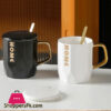 Home Printed Ceramic Coffee Mug Tea Cup Set Of 1 White 400 Ml