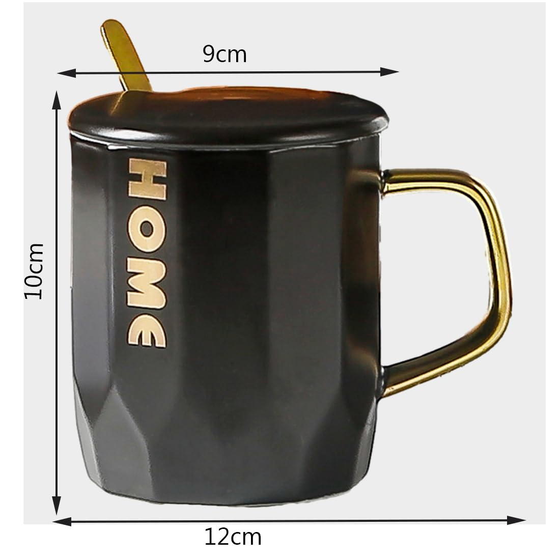 Home Printed Ceramic Coffee Mug Tea Cup Set Of 1 White 400 Ml