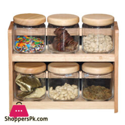 Violet  Jar Set Of 6 Canisters