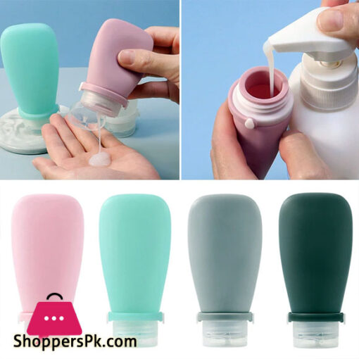 Kitchen Sauce Packaging Silicone Bottle Skin Care Products Shower Gel Shampoo Lotion Dispensing Squeeze Bottle for Travel 60ML