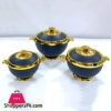 Luxury Arabic Style Blue Food Warmer Set of 3
