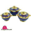 Luxury Arabic Style Mahroon Food Warmer Set of 3